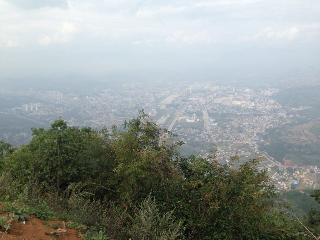 my peace corps china site from mountaintop